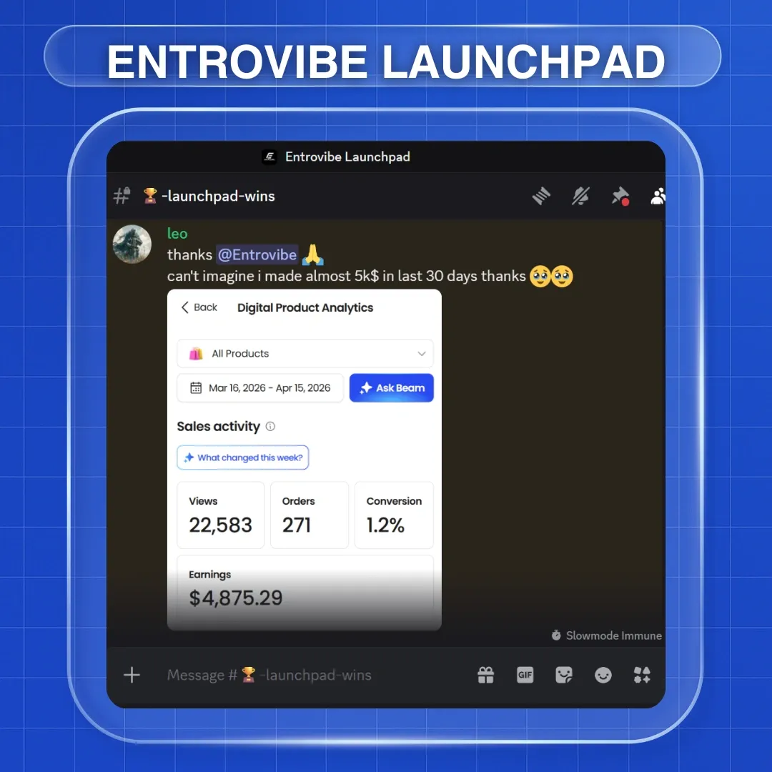 Entrovibe Launchpad member win